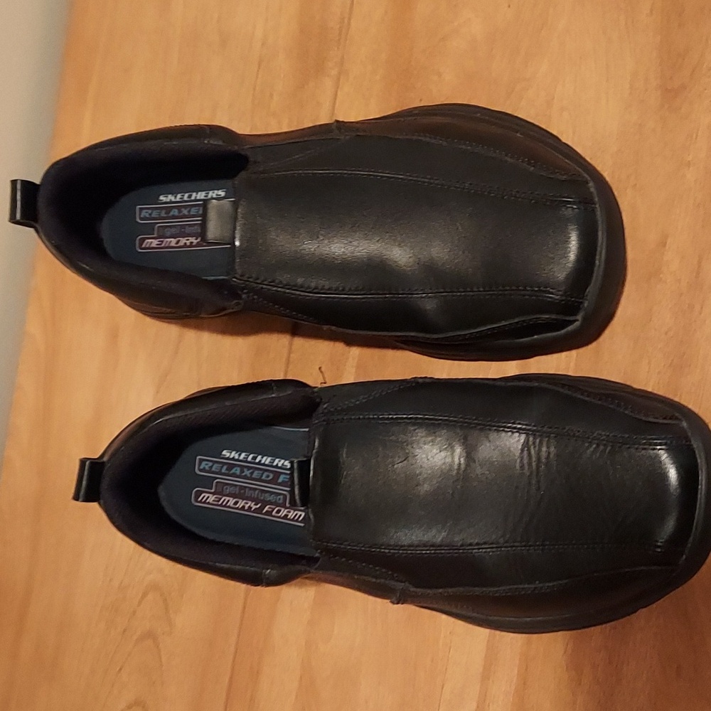 Sketchers Men's Black Slip-On Shoes
